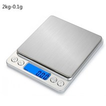 베이킹 커피 카페 주방 소형 전자저울 0.010.1g 500g123kg 고정밀 계량기, 협력사, 2kg-0.1g