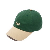LEE 스몰 트위치로고 배색 볼캡 그린