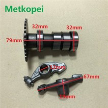 엔진부품 오토바이 AN125 HS125T QS150 엔진 캠축 캠 샤프트 및 로커 암 스즈키 125cc AN HS 밸브 태핏 스, 01 camshaft with rocker