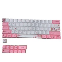 벚꽃 키캡 세트 모음 기계식 키보드용 OEM 열승화 PBT 고래 동양풍, 항공배송, 벚꽃 키캡 64키, 텐키리스