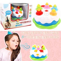 심폐지구발달 불끄기놀이용 생일케잌 완구 남아 딸래미 아들 창의력
