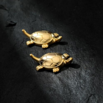 (한정 1+1) 청삼유기 24K 금도금 거북이 수저받침