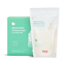 퍼기 일회용 이중장금 안심 변온 모유 저장팩 180ml, 1개, 90매