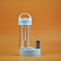 볼텍스 믹서 교반기 실험실 쉐이커 볼텍싱 VORTEX MIXER 전기 단백질 분말 컵 자동 셰이커 병 믹서 USB 병 우유 커피 블렌더 주전자 스마트 380ml, 3.White - 380ML