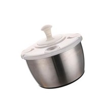 채소 탈수기 샐러드 물기 제거 야채 스피너 컴팩트 보관 소쿠리 바구니 건조기, 스타일 A