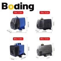 모터 펌프 가정용 농업용 보딩 워터 75w 80w 95w 100w 150w 리프트 2.5-5m 220V 구경 8mm CNC 라우터 스핀들 용 조각 공작 기계, [04] 95w 4Meter