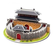 [동화오피스] 3D 우드락 입체퍼즐 건축모형만들기 1 / 6세 7세 유치원선물, 수원화성 팔달문