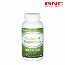 [GNC] 칼슘 앤 마그네슘 (60정) 30일분_(48694), 60정, 1개