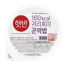 햇반 흑미곤약밥 150Gx12개, 150g, 12개