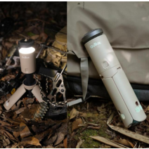 야외 신축등 전지형 야외 다기능 야영등 보조배터리 휴대전화 여행 비상텐트등, 노랗다