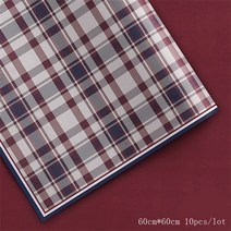 패션 크래프트 종이 트위드 영국 양면 방수 포장지 수제 선물 가게 재료 10 장, 포도주