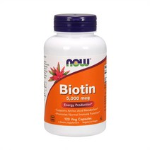 나우푸드 비오틴 5000mcg Biotin 120캡슐, 120베지캡슐, 1개, 120정