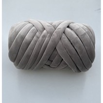 프리미어울 손 뜨개질용 슈퍼 청키 원사 크고 두꺼운 거대한 실 로빙 스피닝 DIY 팔 굵은 벨벳 부드럽고 큰 담요 1kg 1000g, Sky grey 1KG