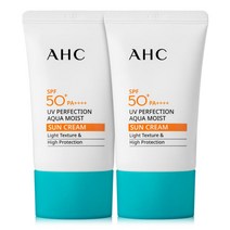AHC 퍼펙션 모이스트 선크림 2개 SPF50+, 50ml 2개