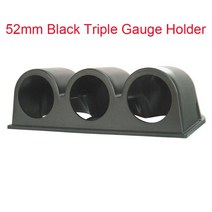 유면계 유량계 자동차 디지털 게이지 52mm 터보 부스트 PSI 바 오일 압력 오일 수온 게이지 전압계 타코미, Triple Gauge Holder