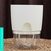 대형화분 토분 플라스틱 특대형 거실 사각 방부목 자체 급수 실내 황금 이중 꽃 냄비 투명한 작은 식물 화분 코튼 로프, white 153cm