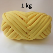목도리 실 손뜨개 두꺼운 슈퍼 벌크 청키 원사 손 뜨개질 크로 셰 부드러운 큰 면 DIY 팔 로빙 방적 담요용 1kg 232895, 1kg 옐로우