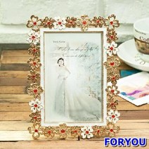 ForU8307 꽃잎 오렌지 사진액자 웨딩액자 액자 원목액자 액자프레임 아기액자 아크릴액자
