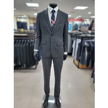 인디안 웰메이드 남성 추동 울혼방 그레이 체크 정장세트(MAR GAWF 7451)