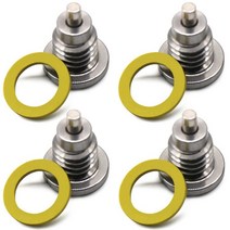 해양 마그네틱 아웃드라이브 기어 케이스 배수 플러그 개스킷 교체 나사 228M0058389 하부 유닛 윤활유 충전 구멍 씰 머크루저 머큐리용, 4