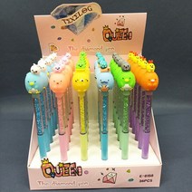Molang-토끼 다이아몬드 젤 펜 귀여운 0.5mm 검정 잉크 중립 펜 문구 선물 사무실 학교 용품 도매 3, 02 B_01 Black