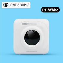 라벨기 휴대용 블루투스 PAPERANG-휴대용 미니 감열식 블루투스 사진 프린터 그림 핸드폰 안드로이드, 01 White P1