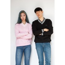 [PearlMoon]펄문 스웻셔츠 3단쭈리 브이넥 맨투맨 MTM PWV604
