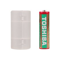 보냄 건전지 변환 홀더 AA to C, 1개, 1개