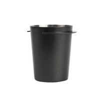 도징컵 51mm/58mm 스니핑 에스프레소 커피 도징 컵 스테인리스 스틸 실버 파우더 피더 포타필터 그라인더, 02 Black 58mm