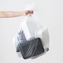 재활용 분리수거 쓰레기용 비닐 봉투 80L 검정 백색, 500개, 백색(반투명)