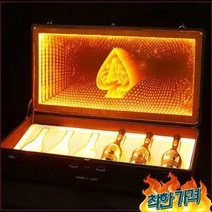 샴페인 락 6 병 에이스 스페이드 Glorifier 상자 쇼 클 -, 3.yellow 색상