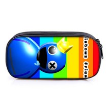 레인보우프렌즈 Roblox 단순한 숄더 대용량 Case 백 패브릭필통 블루 그린 로블록스 레드 필통, 21 컴파트먼트 필통