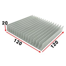 JINHA 방열판 알루미늄 방열패드 방열시트 120x120x20