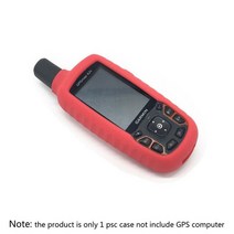 일반 gps garmin gpsmap 62 62s 62sc 64 64s 64sc 실리콘 케이스 보호기 커버(품질 화면 보호기 및 투명 도구 포함), 빨간색