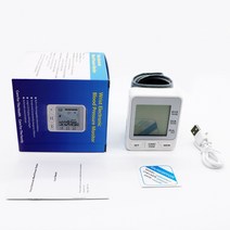 음성 USB 자동 혈압계 디지털 손목 혈압 모니터 Tensiometro 맥박 심장 모니터, 01 No plug, 01 No plug