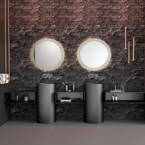 스텐 세면대 인테리어 프레임 고급 세면볼 호텔, 5. 블랙+수도꼭지B