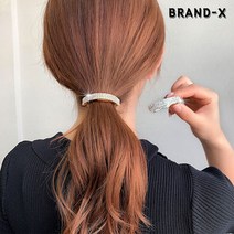 [브랜드엑스] 포니테일 큐빅 라운드 자동핀