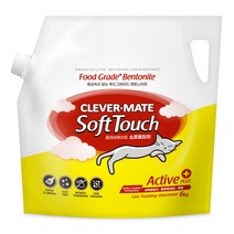 NEW 클레버메이트 소프트터치 액티브 플러스 6kg 2포 고양이모래, 단품, 상세 설명 참조