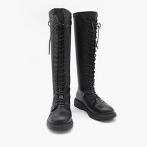 디폴 여성 레이스업 니하이 삭스 롱부츠 3cm DPTF03B