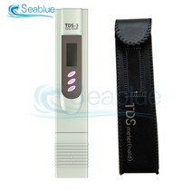 토양EC측정기 토양 시료 채취기 휴대용 잔류 염소 측정기 LCD 디지털 온도/TDS/ EC 미터 테스터 펜 수족관 수영장 물 모니터용 수경 PPM 필터 가죽 케이스 포함, [02] TDS EC TEMP blue, 1개