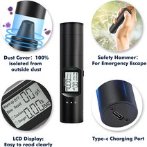 High Accuracy Mini Alcohol Tester Breathalyzer Alcometer Alcotest Breathometer Remind Driver Safety, 한개옵션0