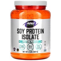나우푸드 스포츠 Soy Protein Isolate 분리 콩 단백질 무맛 907 g, 1개