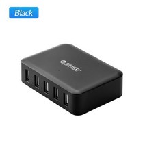 초고속무선충전기 무선 충전 패치 멀티 초고속 충전기 ORICO 데스크탑 USB 기 시리즈, 03 DHA 5U Black, 02 AU Plug