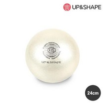 업앤쉐이프리듬체조볼24cm(실버) 미끄럼방지 안전한운동기구 홈트레이닝 운동용품 요가 체조볼