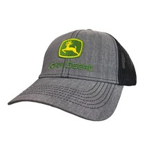 존디어 John Deere 6패널 옥스포드 그레이 메시 모자 카모