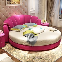 원형 둥근 라운드 신혼부부 공주 호텔 펜션 게스트룸 라탄 아이방 침대 선물 맞춤형 퀼트 듀오 웨딩베드 모던 심플 안방 퀼트 사이즈 오, 16.2.0m 침대 2개 협탁