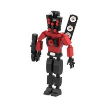 고양이 밥그릇 강아지 식기 물그릇 Skibidi 화장실 남자 대 모니터 빌딩 블록 오디오 및 카메라 DIY 장난감 어린이 크리스마스 생일 선물 1 개 3 5, [09] I