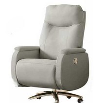 서재 사무실 고급 오피스 의자 임원용 리클라이닝 체어, (전동모델) 그레이
