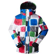 GS 남자의 스노우 슈트 코트 겨울 야외 스포츠 착용 보드 의류 10K 방수 Windproof 통기성 의상 스키 재킷, 06 Picture Jacket_04 L