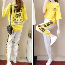 여성용 여름 트레이닝복 세트 S5Y1386